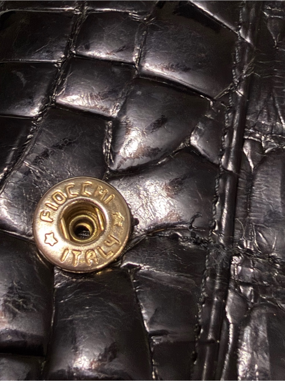 Genuine crocodile skin Black Leather Wallet - Picture 5 of 7